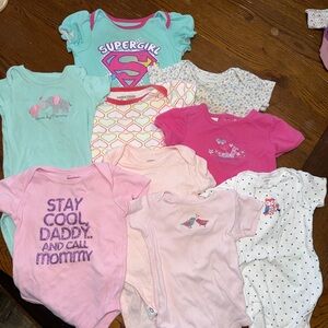 9 Baby Girl Onsies